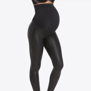 Spanx Mama Maternity Faux Leather Leggings